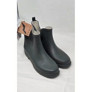 Norty Women's Ankle Rain Boots Waterproof Winter Spring Garden Gray Size 9